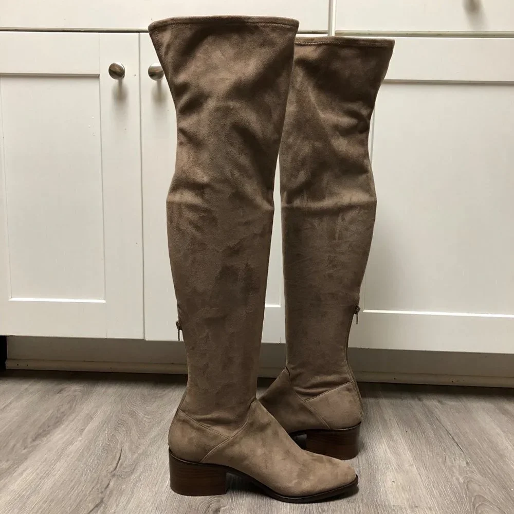 Steve Madden Women's Size 8.5 Gabbie Over the Knee Boots Thigh High Suede Shoes